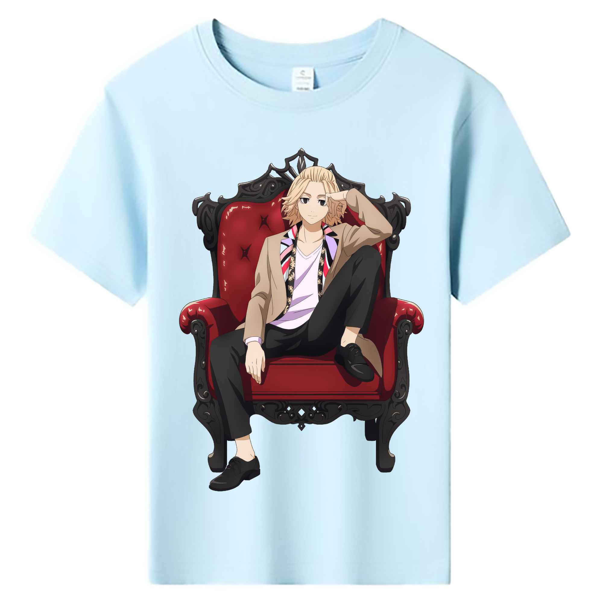 （画像用） 東京リベンジャーズ Tokyo Revengers 綿100％キッズTシャツ（フロントプリント）